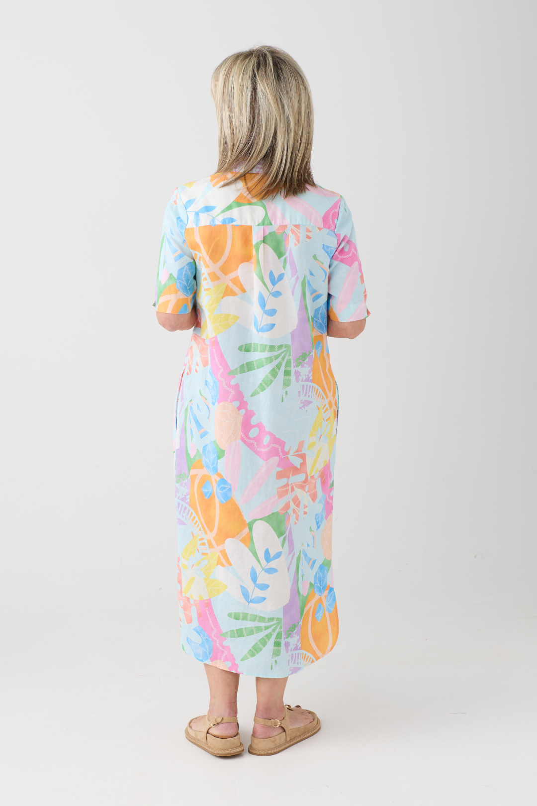 FF Rose Abstract Print Dress