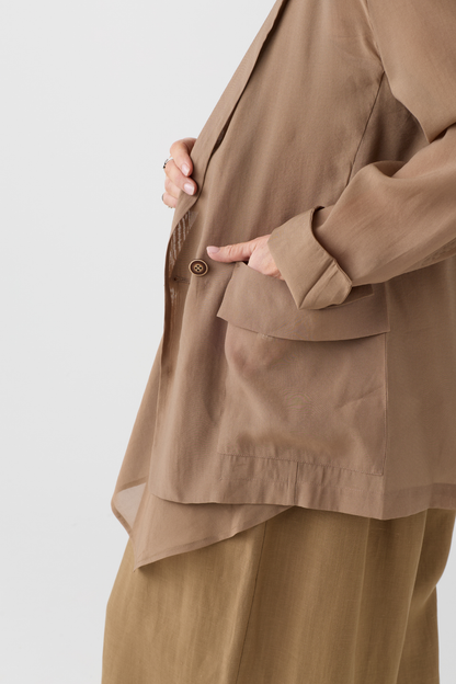 el2 Camel Sheer Blazer 5002