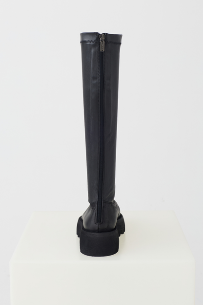 Lofina Black/Nero Nappa Stretch Long Boot