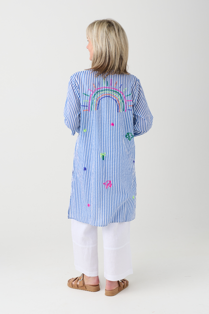 Palme Blue Stripe/ Rainbow Tunic