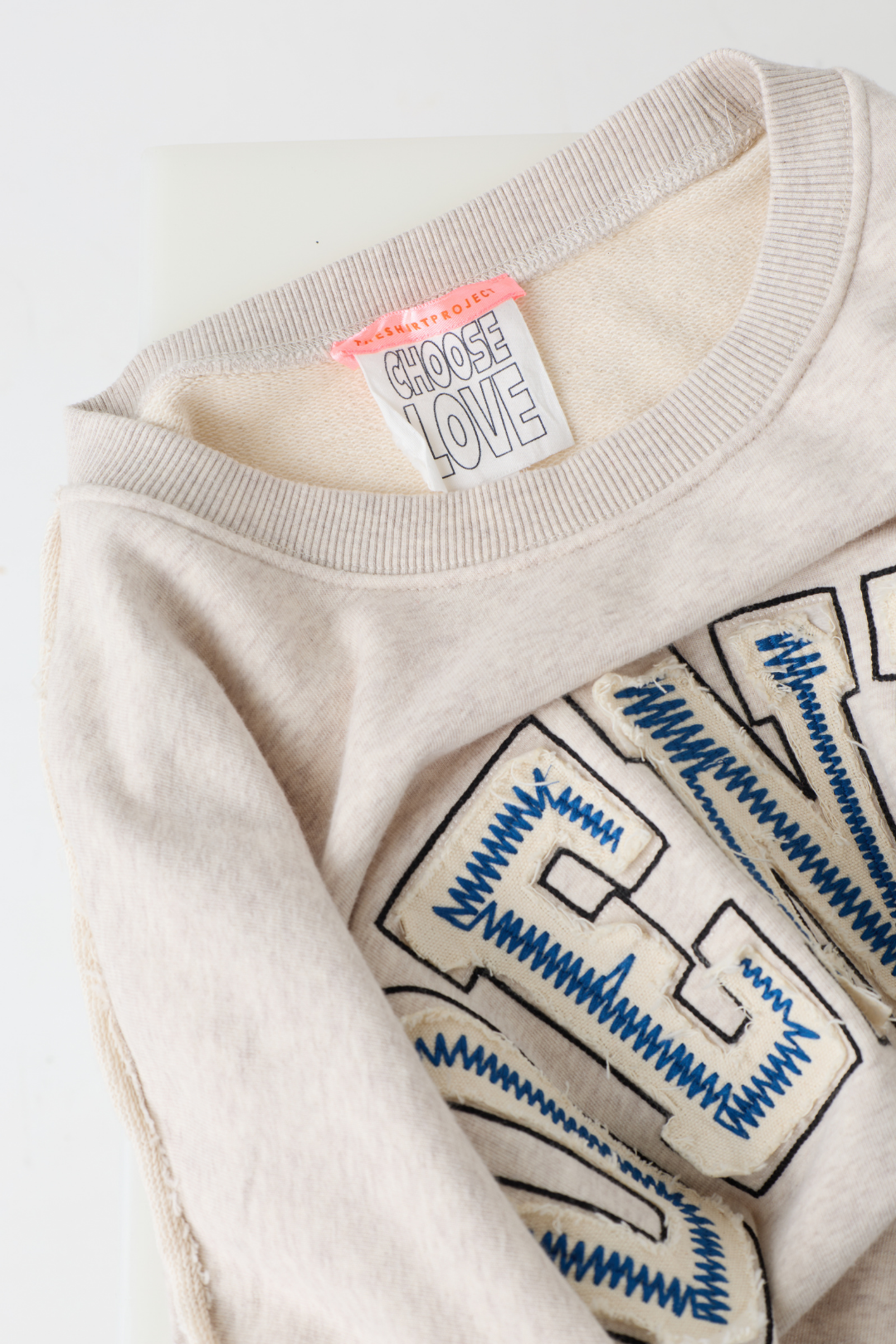 TSP Light Beige Melange Denim Sweatshirt