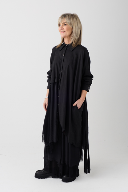 Sanctamuerte Black Oversized Shirt