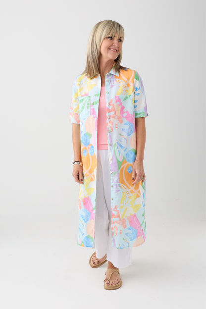 FF Rose Abstract Print Dress