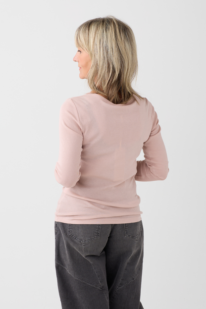Margittes Dusty Pink Long Sleeve Top