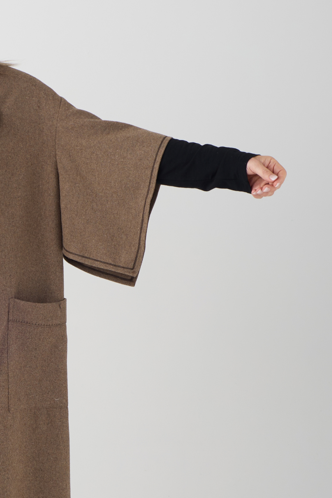 el2 Soft Camel Sleeveless Jacket 5067