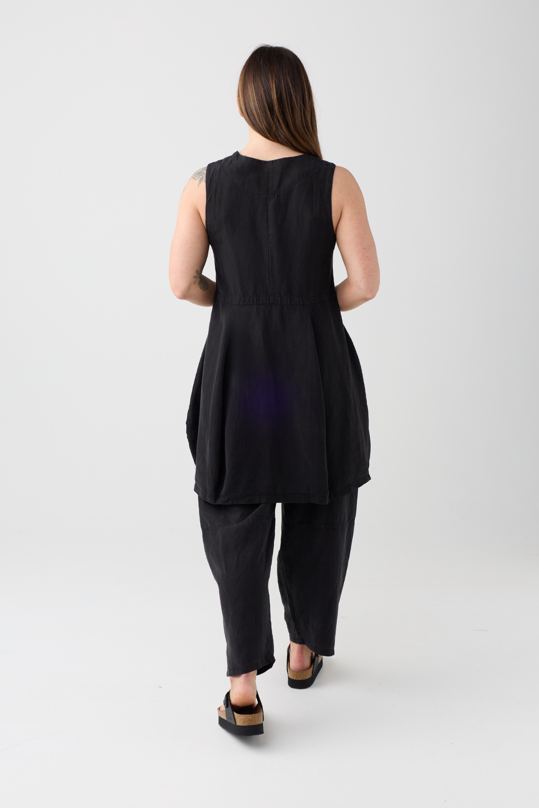 Lurdes Bergada Black Long Waistcoat 030