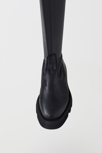 Lofina Black/Nero Nappa Stretch Long Boot