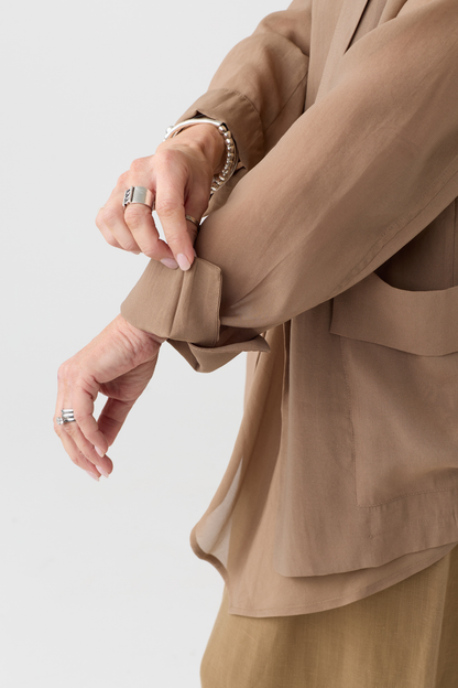 el2 Camel Sheer Blazer 5002