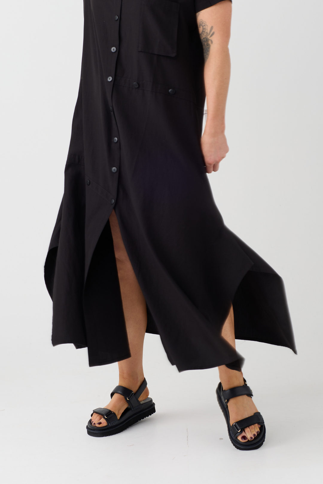Lurdes Bergada Black Shirt Dress 410