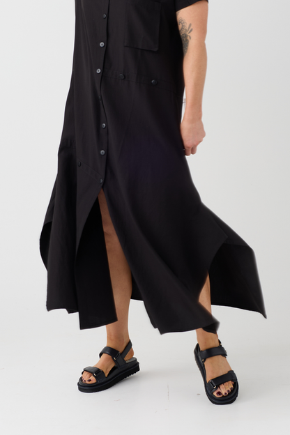 Lurdes Bergada Black Shirt Dress 410