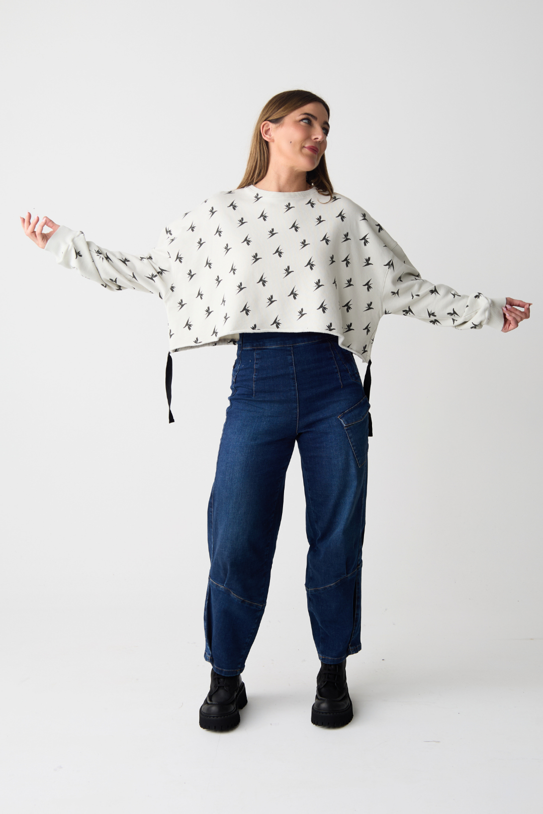 Lurdes Bergada Off-White Print Sweatshirt