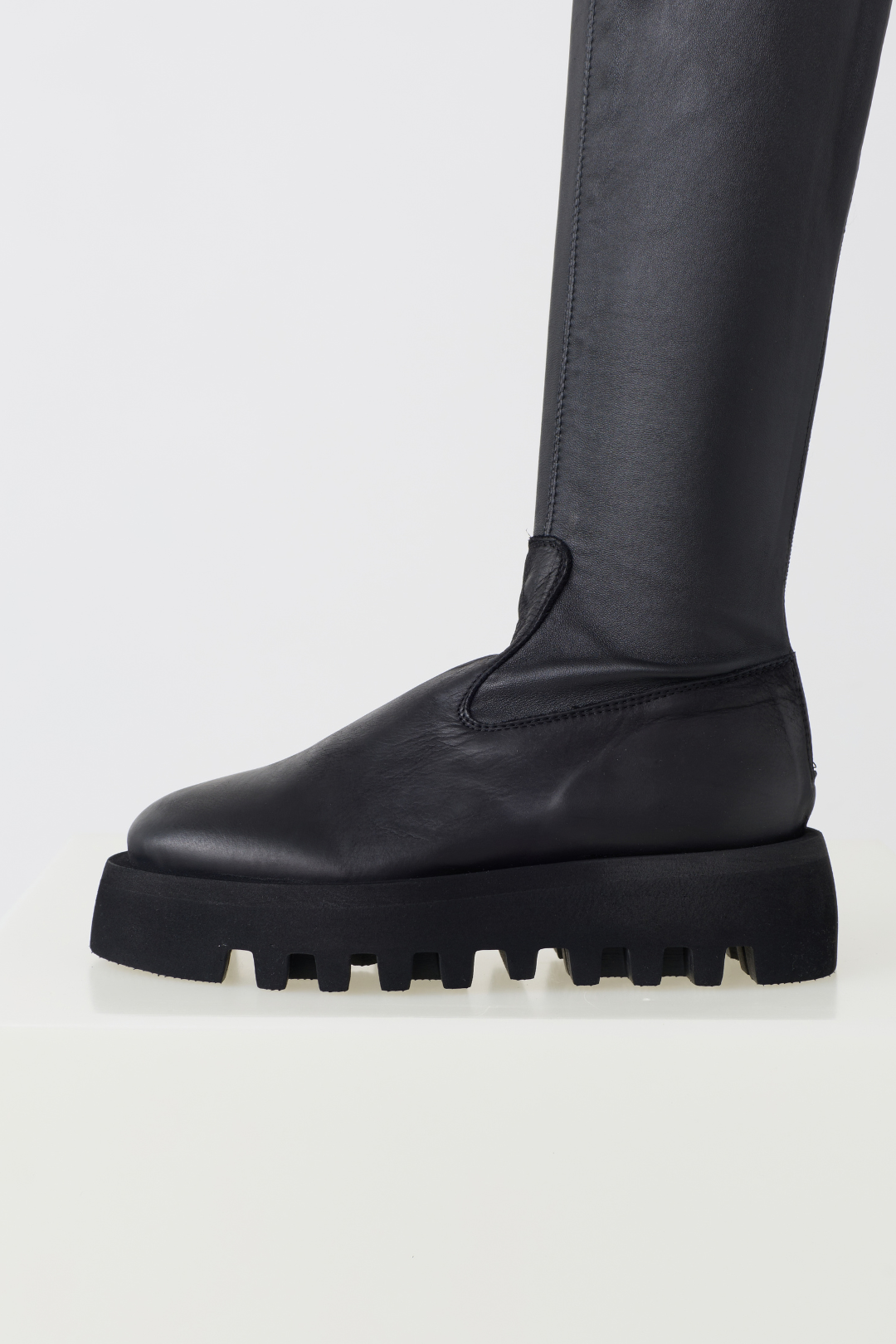 Lofina Black/Nero Nappa Stretch Long Boot