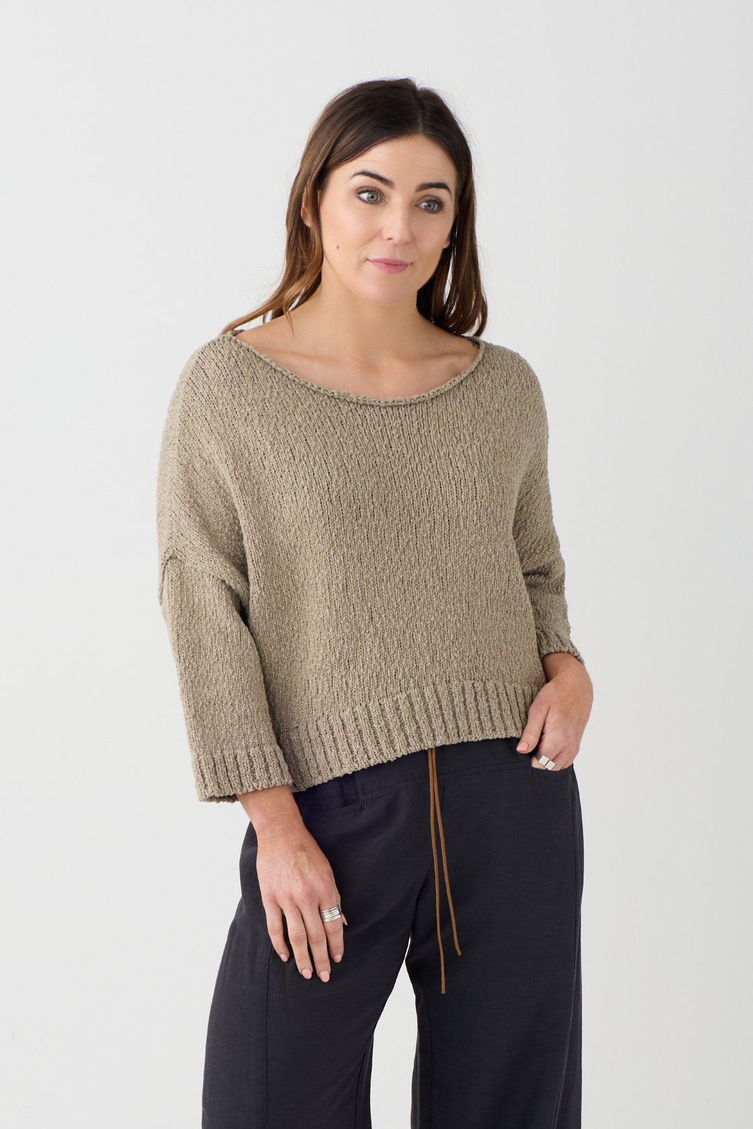 Lurdes Bergada Toasted Crop Jumper