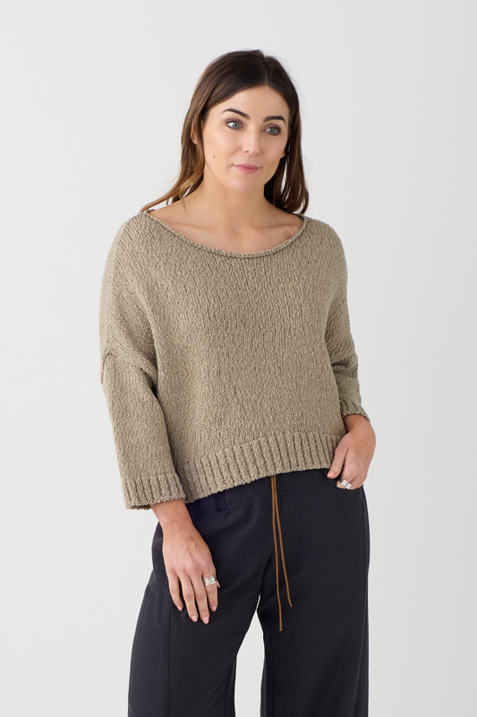 Lurdes Bergada Toasted Crop Jumper
