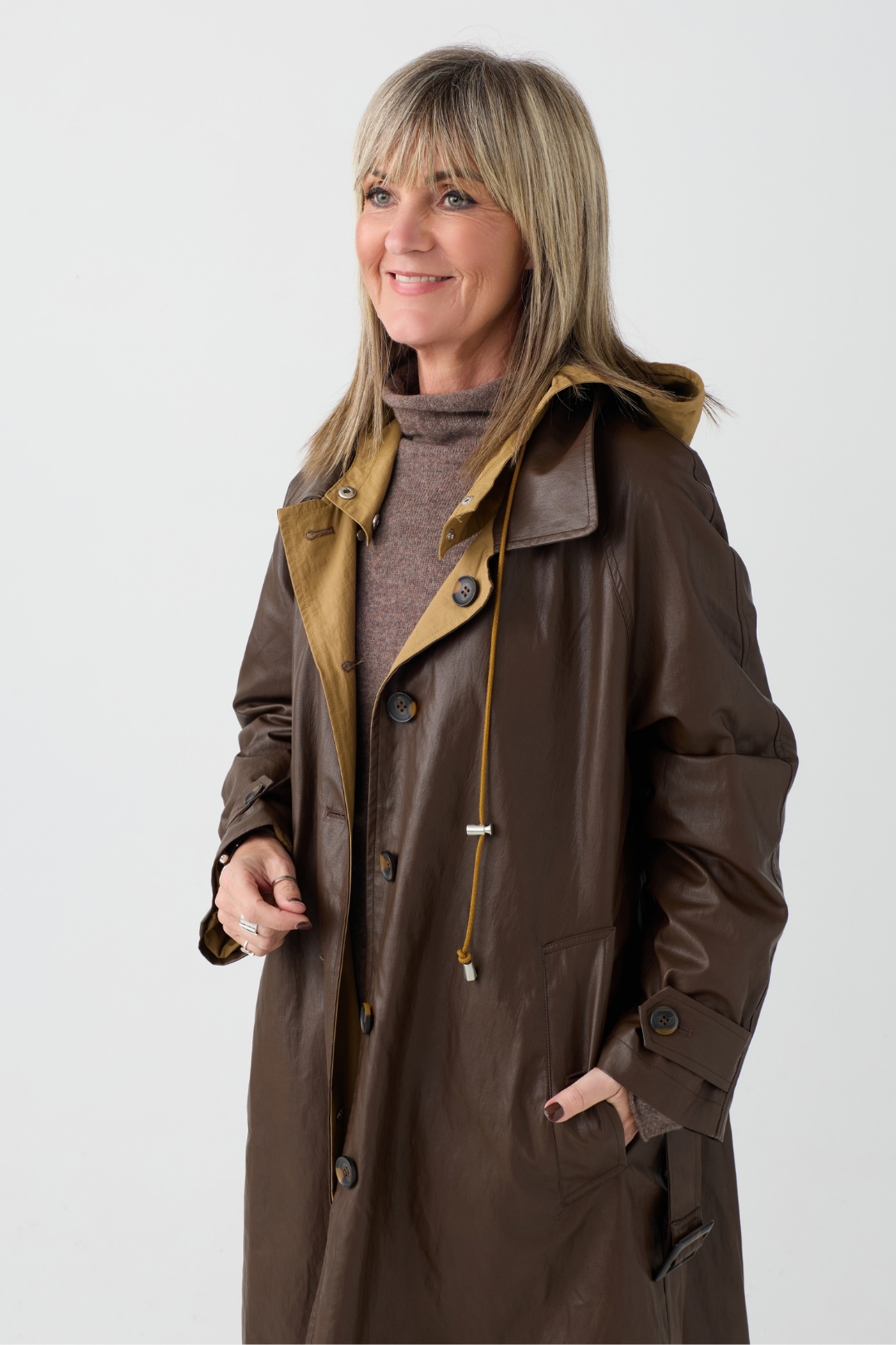 el2 Brown/Camel Reversible Coat 6024