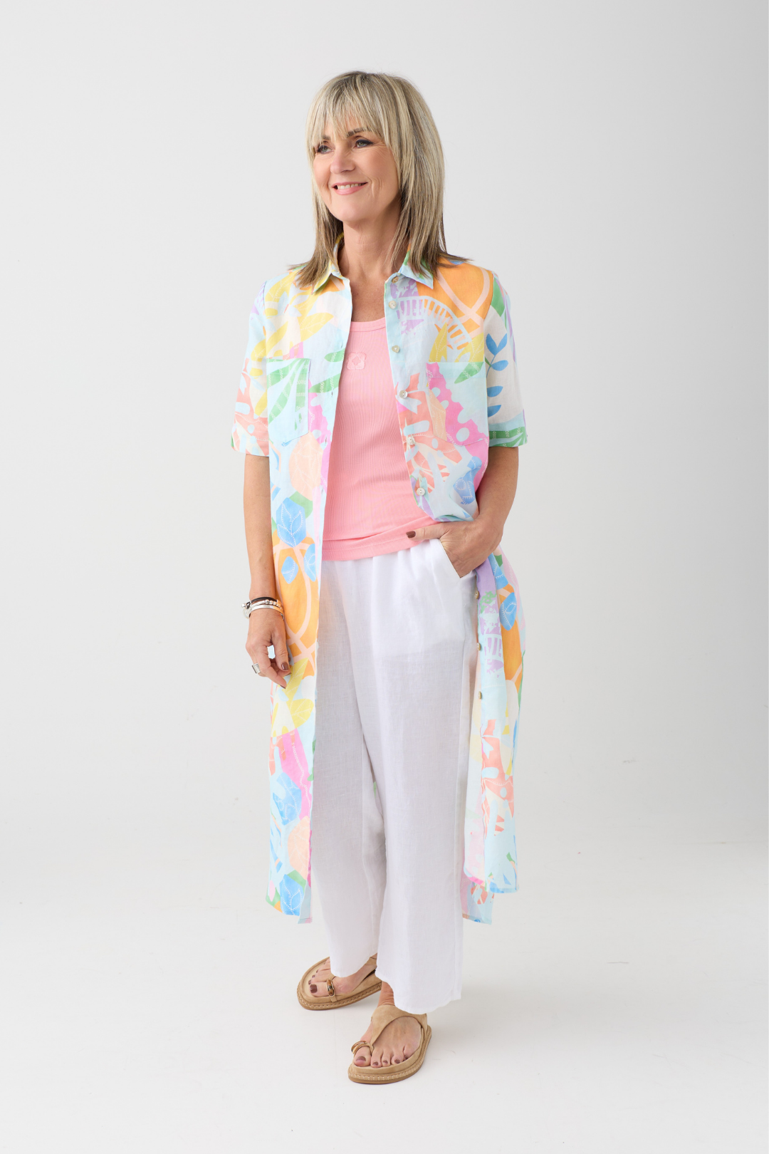 FF Rose Abstract Print Dress