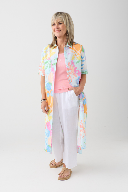 FF Rose Abstract Print Dress