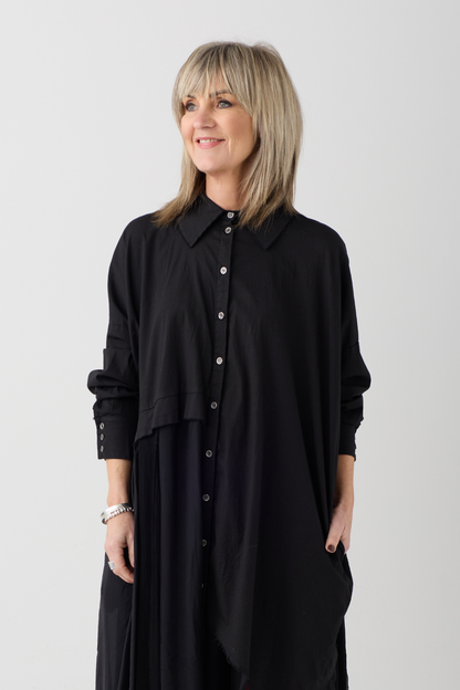 Sanctamuerte Black Oversized Shirt
