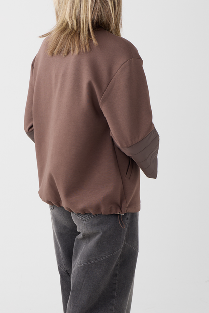 Margittes Brown Zip-Up Jacket