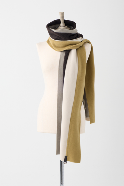 HS Olive/Kit/Chocolate/Elephant Straight Scarf