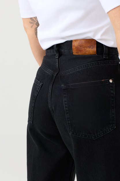 HEYANNO Trooper Black Jeans