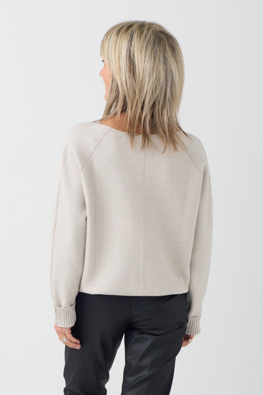 Milano Sand Drawstring Hem Jumper