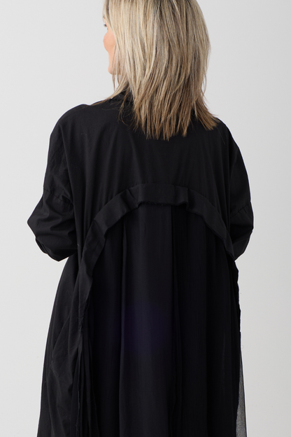 Sanctamuerte Black Oversized Shirt