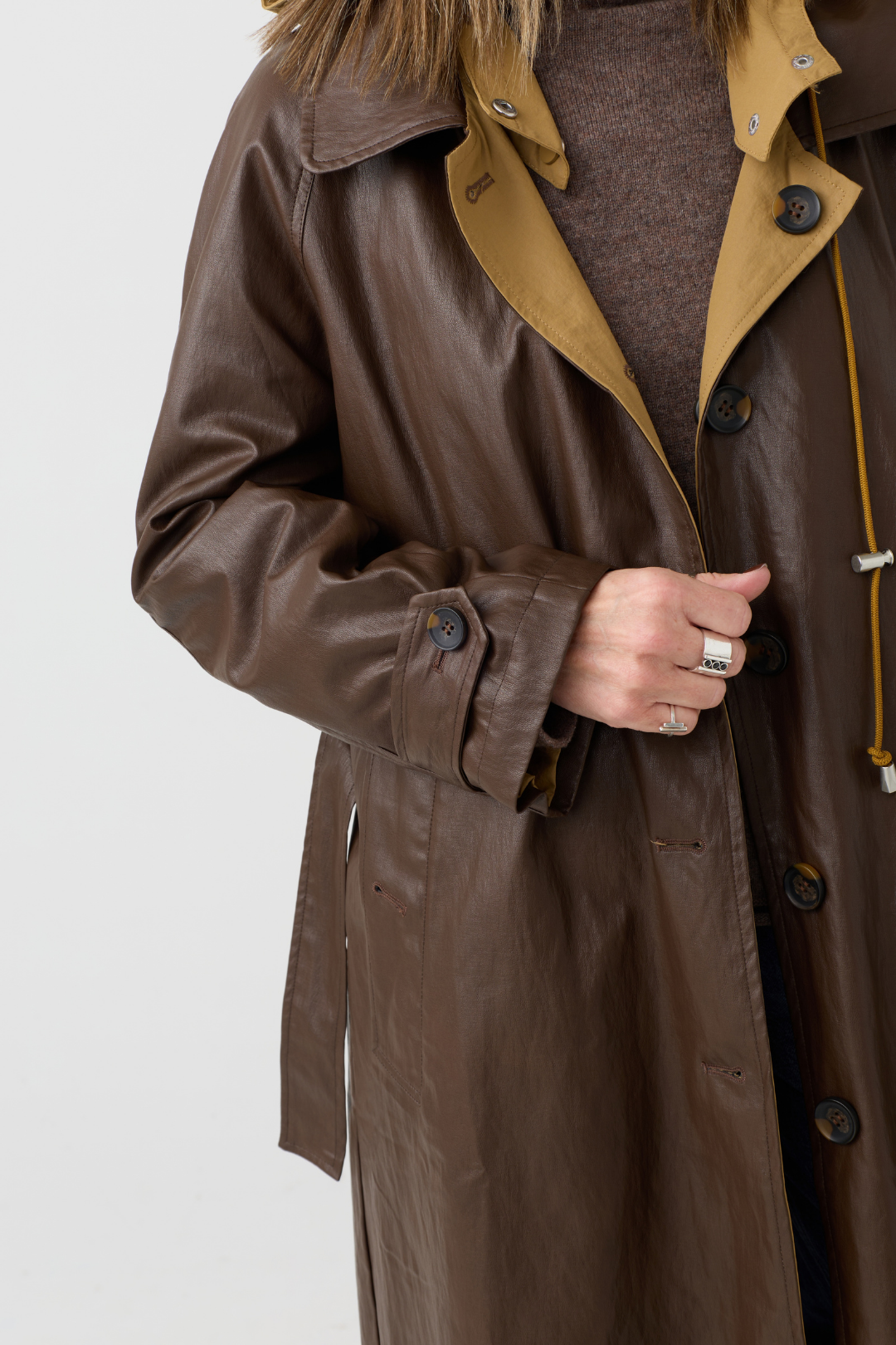 el2 Brown/Camel Reversible Coat 6024