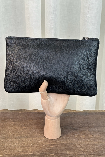 Moda Black Leather Pouch