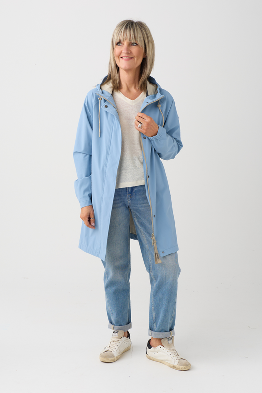 Tanta Neboa Faded Denim Raincoat