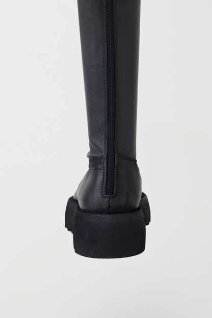 Lofina Black/Nero Nappa Stretch Long Boot