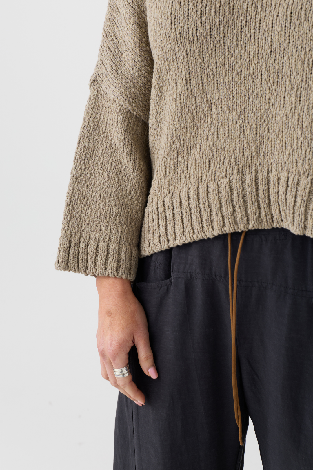 Lurdes Bergada Toasted Crop Jumper