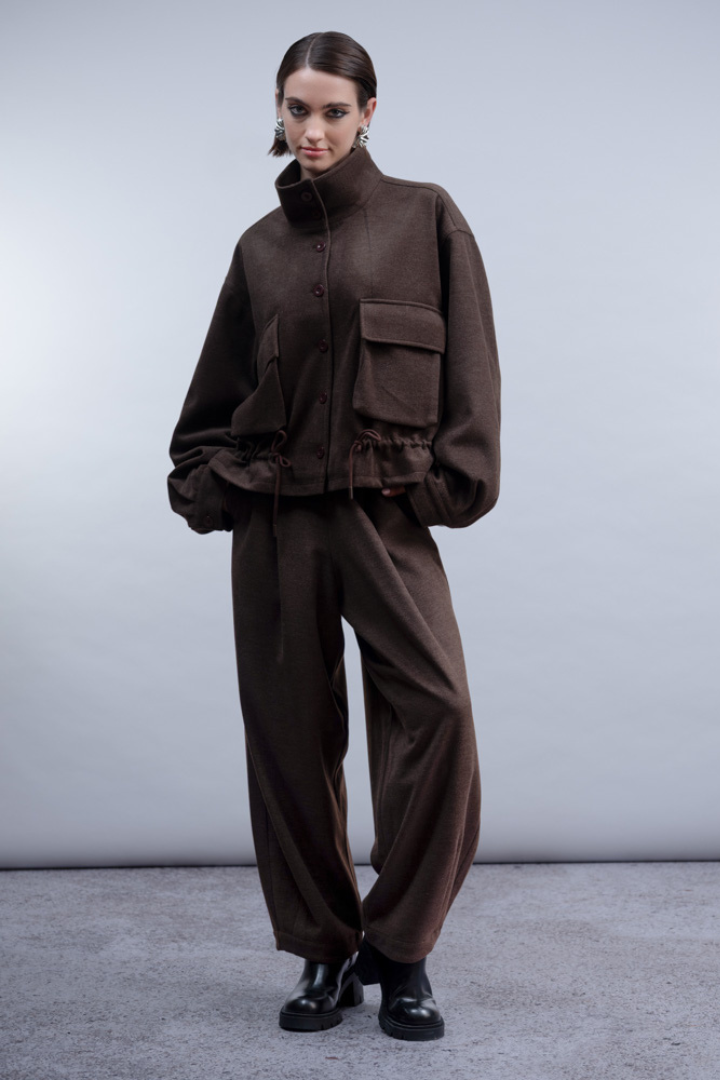 Haako Chocolate Toggle Jacket H2050