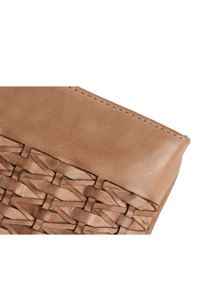 Depeche Camel Woven Clutch Bag