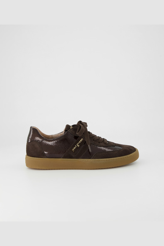Paul Green Brown Suede/Sport Lack Trainers