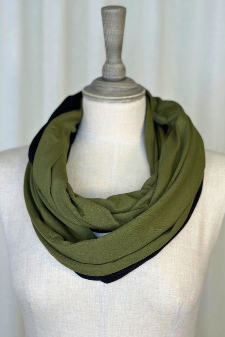 My Soul Olive Looped Scarf