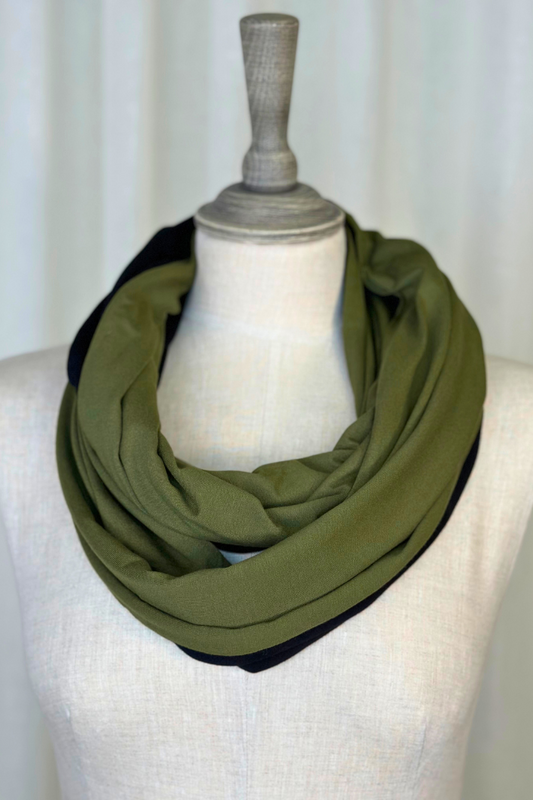 My Soul Olive Looped Scarf