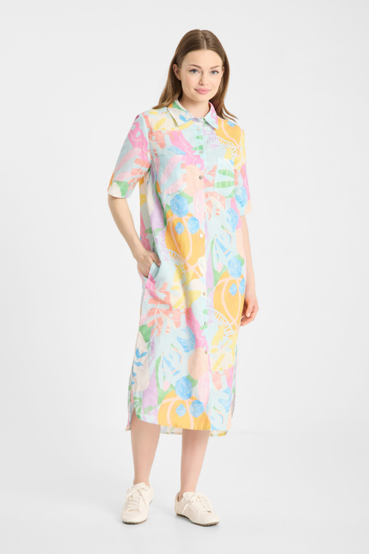 FF Rose Abstract Print Dress