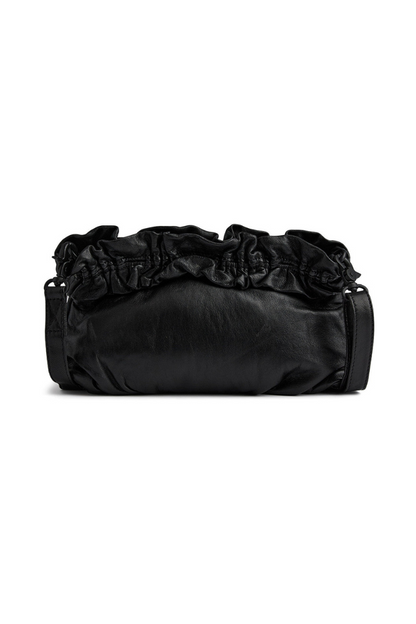 Depeche Black (Nero) Ruched Edge Clutch Bag