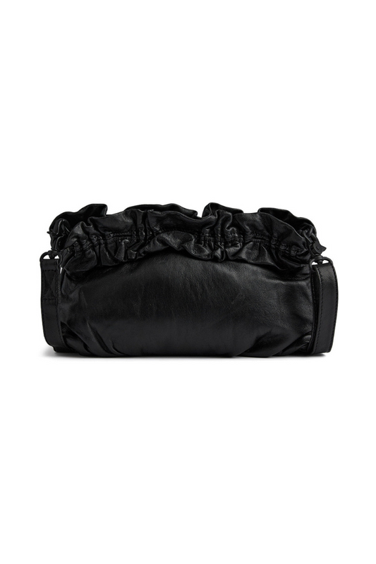 Depeche Black (Nero) Ruched Edge Clutch Bag