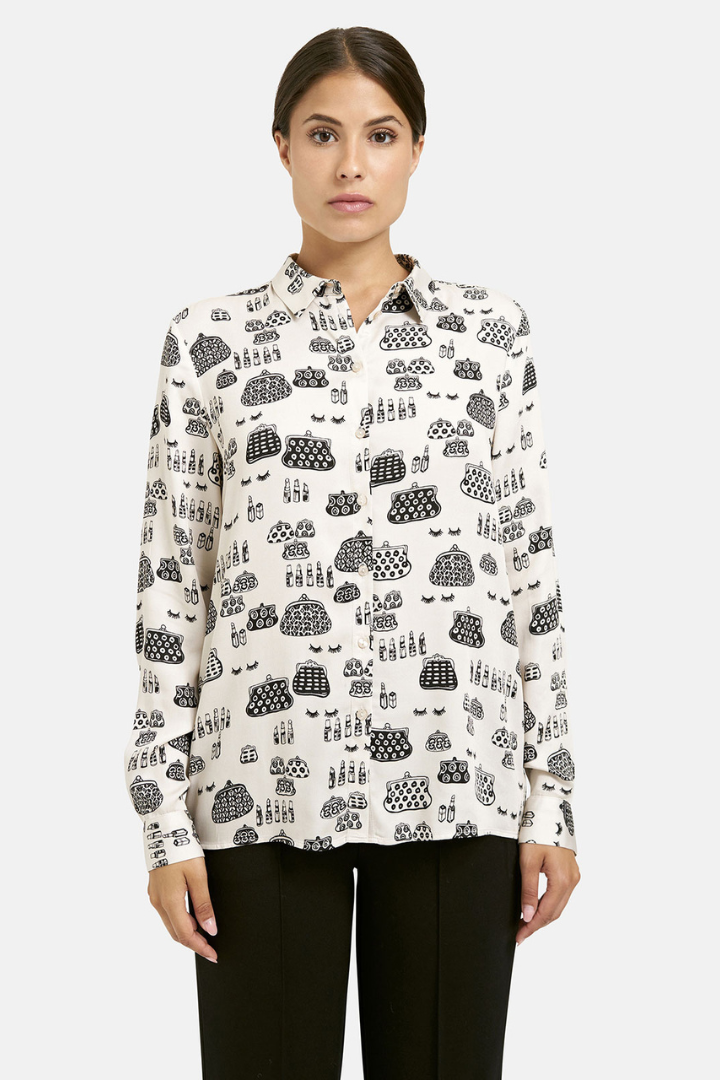 Milano Cream Make-Up Print Shirt