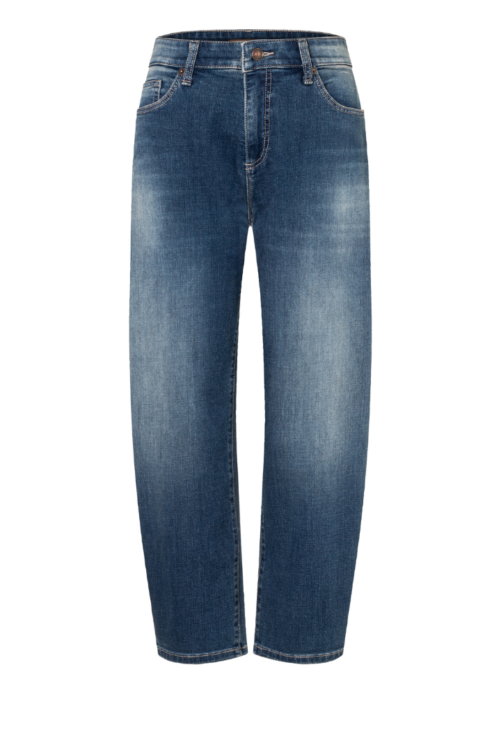 Mac Danni Stormy Mid Blue Barrel Jeans
