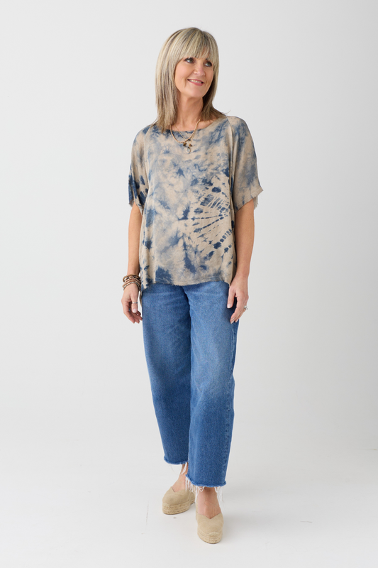 Sanctamuerte Sand Shell Tie Dye Top S314