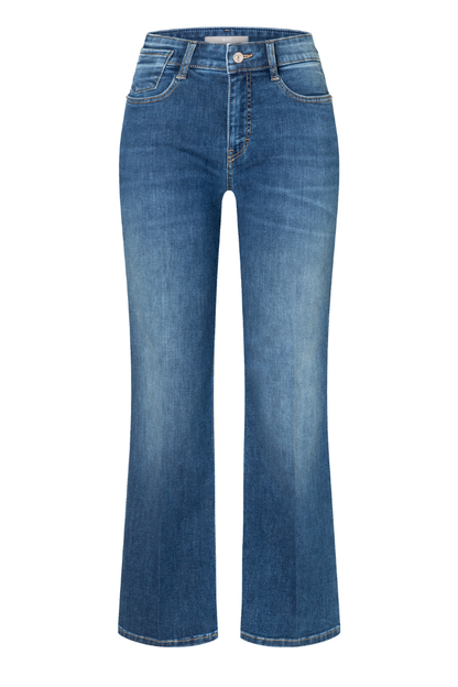 Mac Laura Mid Blue Wash Flared Leg Jeans