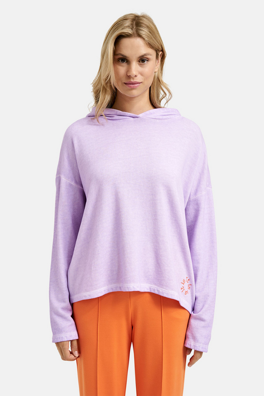 Milano Violet Sweatshirt with Hood