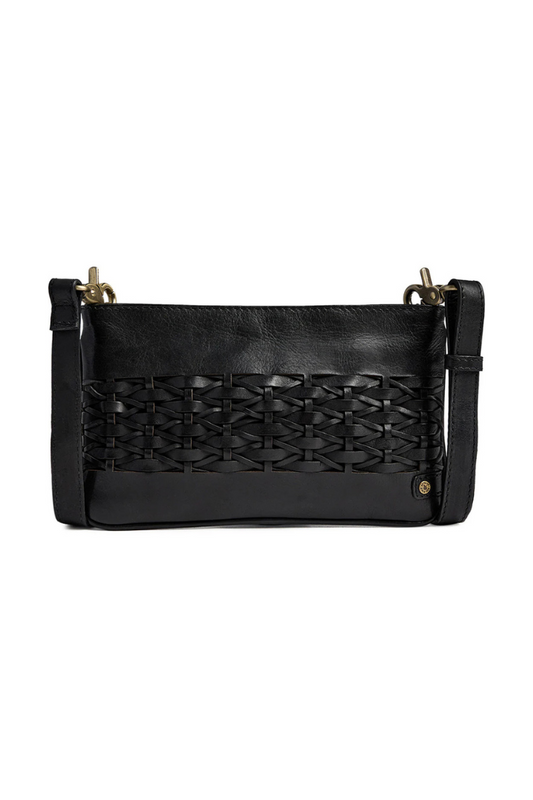 Depeche Black (Nero) Woven Clutch Bag