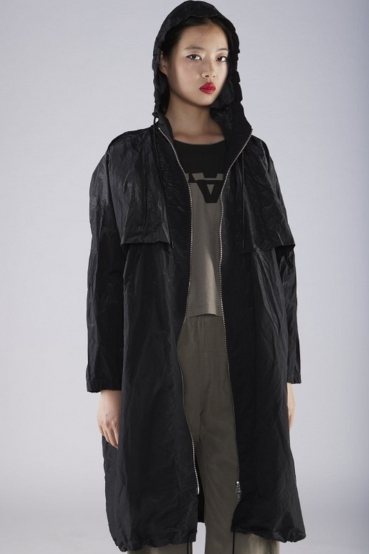 Lurdes Bergada Black Oversized Trench Coat