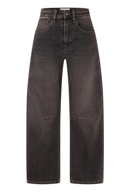 Mac Ohio Coffee Vintage Wash Barrel Jeans