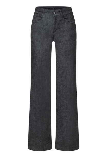 Mac Dream Wide Black Fashion Rinsed Jeans