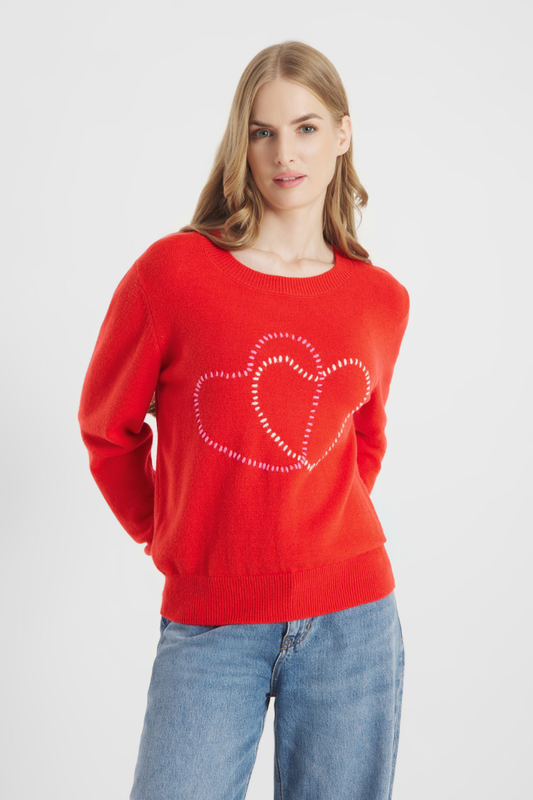 FF Red Hearts Jumper